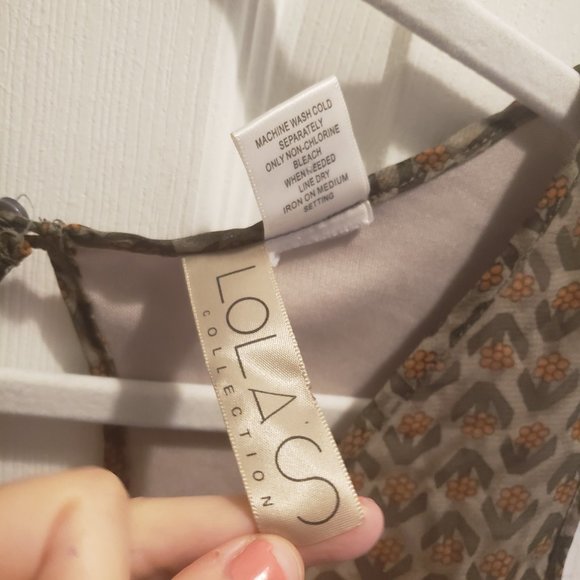 Lolas Collection Grey & Orange High-Low Sundress - Grey & Orange - Picture 8 of 9